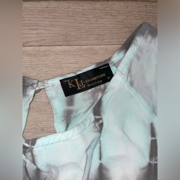 Blue & gray tye dye dress - Picture 2 of 3